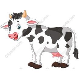Cute Cartoon Cow