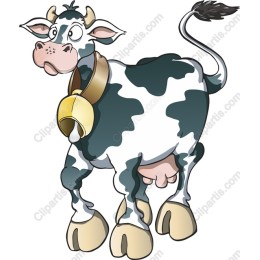 Adorable Cartoon Cow