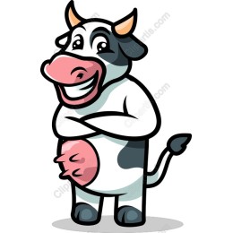 Charming Smiling Cow
