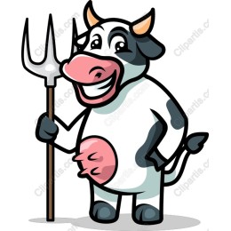 Happy Farmer Cow