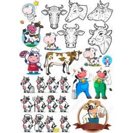 Cow-Themed Bundle - Cliparts