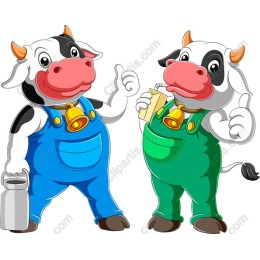 Cheerful Cartoon Cow
