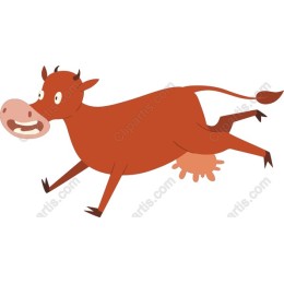 Cheerful Brown Cow