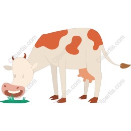 Adorable Grazing Cow