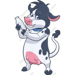 Playful Cow Character