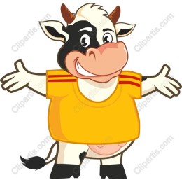 Happy Cartoon Cow