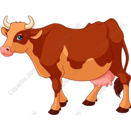 Charming Cartoon Cow