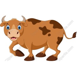 Cheerful Cartoon Cow