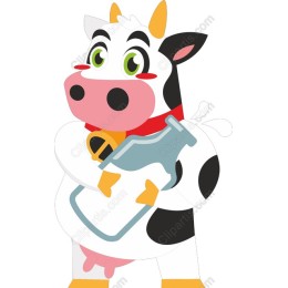 Playful Cow with Fuel Pump