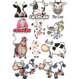 Cow Clipart Bundle - Adorable