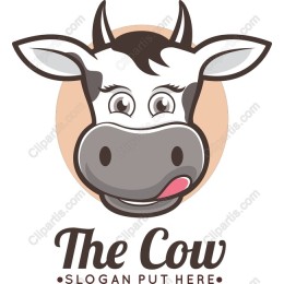 Charming Cartoon Cow