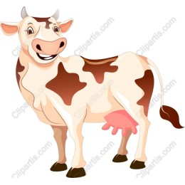 Happy Cow Cartoon
