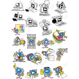 Quirky Computer Character Bundle