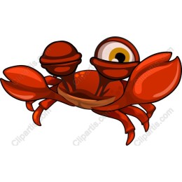 Vibrant Red Crab