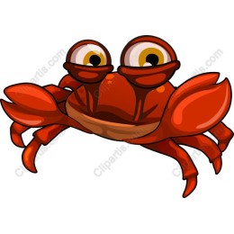 Charming Cartoon Crab