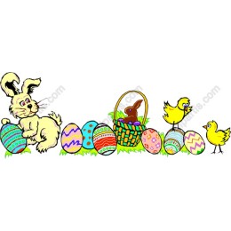 Easter Bunny and Chicks