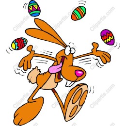 Juggling Rabbit Easter