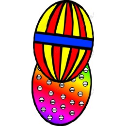 Vibrant Easter Egg