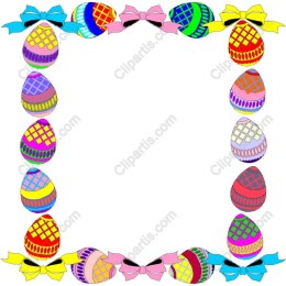 Colorful Easter Egg Frame