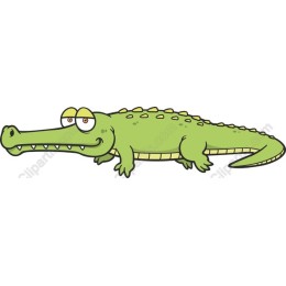 Charming Cartoon Crocodile
