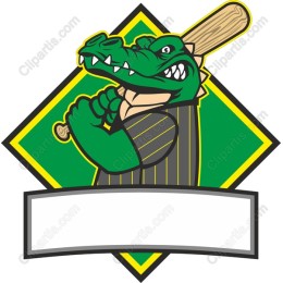 Fierce Alligator Baseball Bat