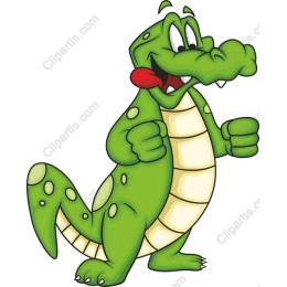 Playful Green Alligator