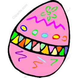 Vibrant Pink Easter Egg