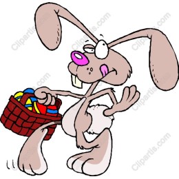 Charming Cartoon Rabbit with Basket