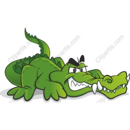 Cheeky Cartoon Crocodile
