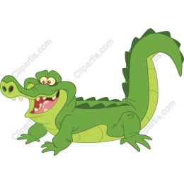 Playful Cartoon Alligator