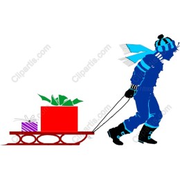 Cheerful Winter Sledding
