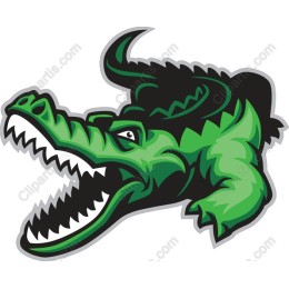 Fierce Green Crocodile