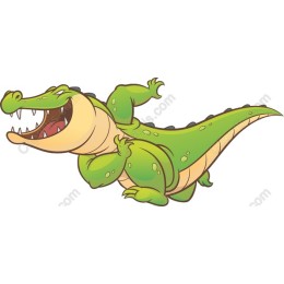 Playful Cartoon Alligator