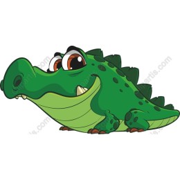 Charming Cartoon Alligator