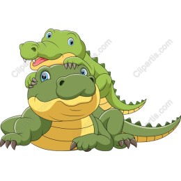 Playful Alligator Duo