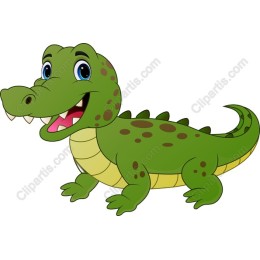 Playful Animated Crocodile