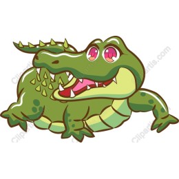 Playful Cartoon Alligator