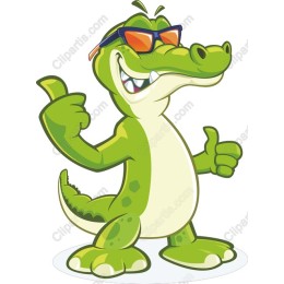 Cool Cartoon Crocodile
