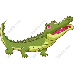 Playful Cartoon Crocodile