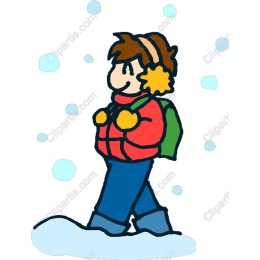 Cheerful Winter Child