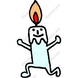 Cheerful Whimsical Candle