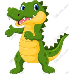 Playful Cartoon Alligator