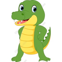 Cute Cartoon Crocodile