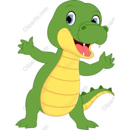 Cute Cartoon Alligator