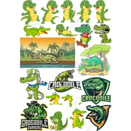 Crocodile Clipart Bundle - Playful