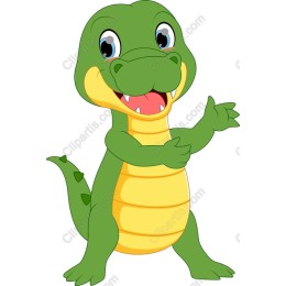 Charming Cartoon Dinosaur