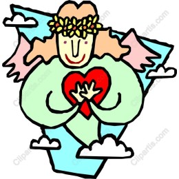 Whimsical Angel with Heart