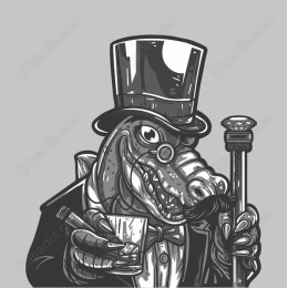 Dapper Crocodile Gentleman