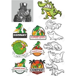 Crocodile Character Collection - Bundle