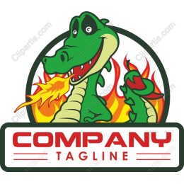 Playful Cartoon Dragon